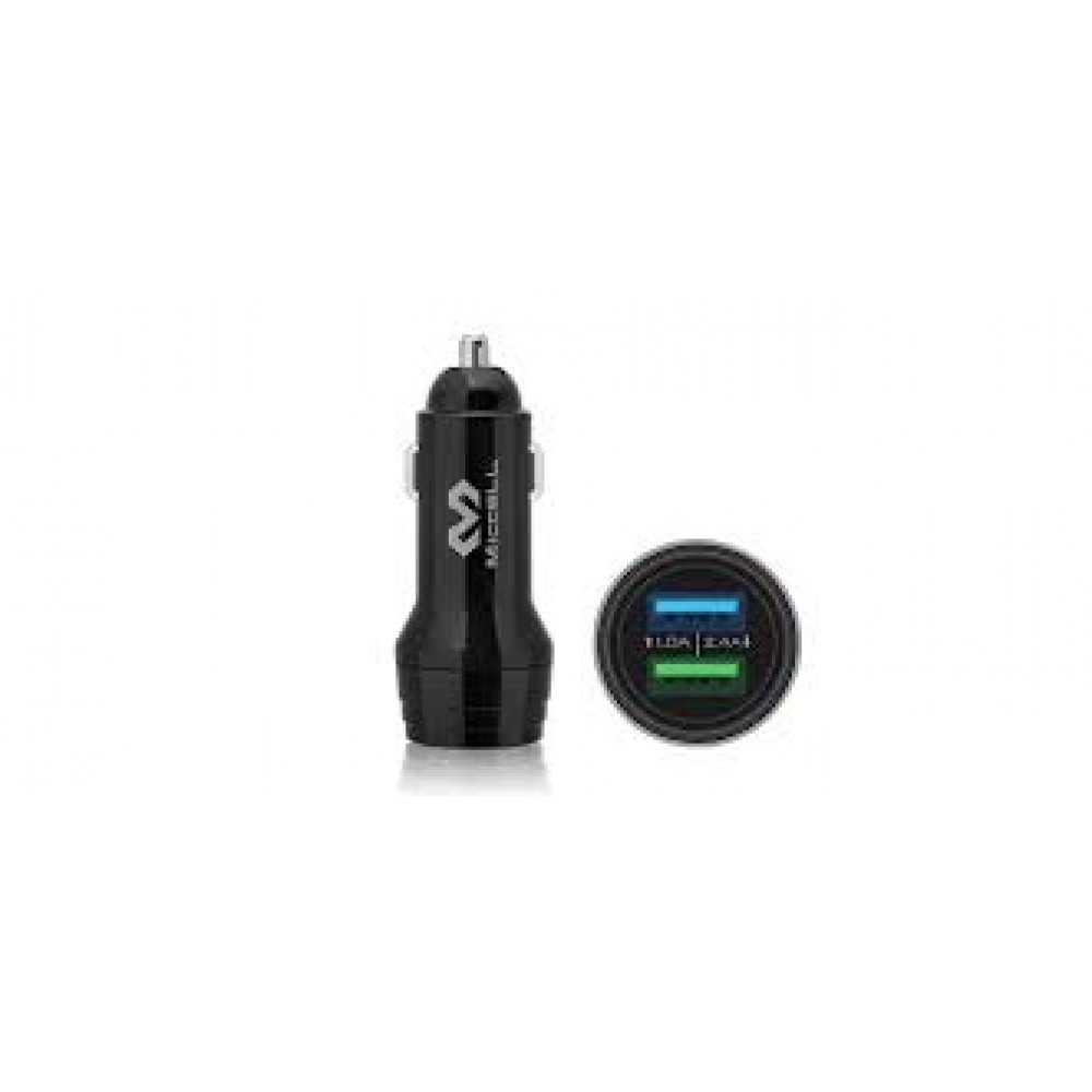ADAPTADOR DE CARRO A USB*2 SALIDAS MICCELL 5V/2.4A 